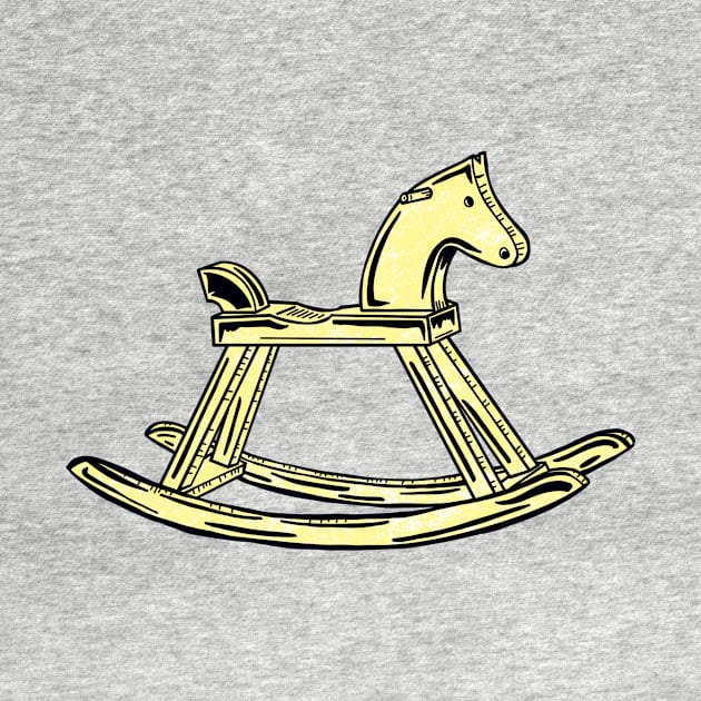 Yellow Rocking Horse by missmann